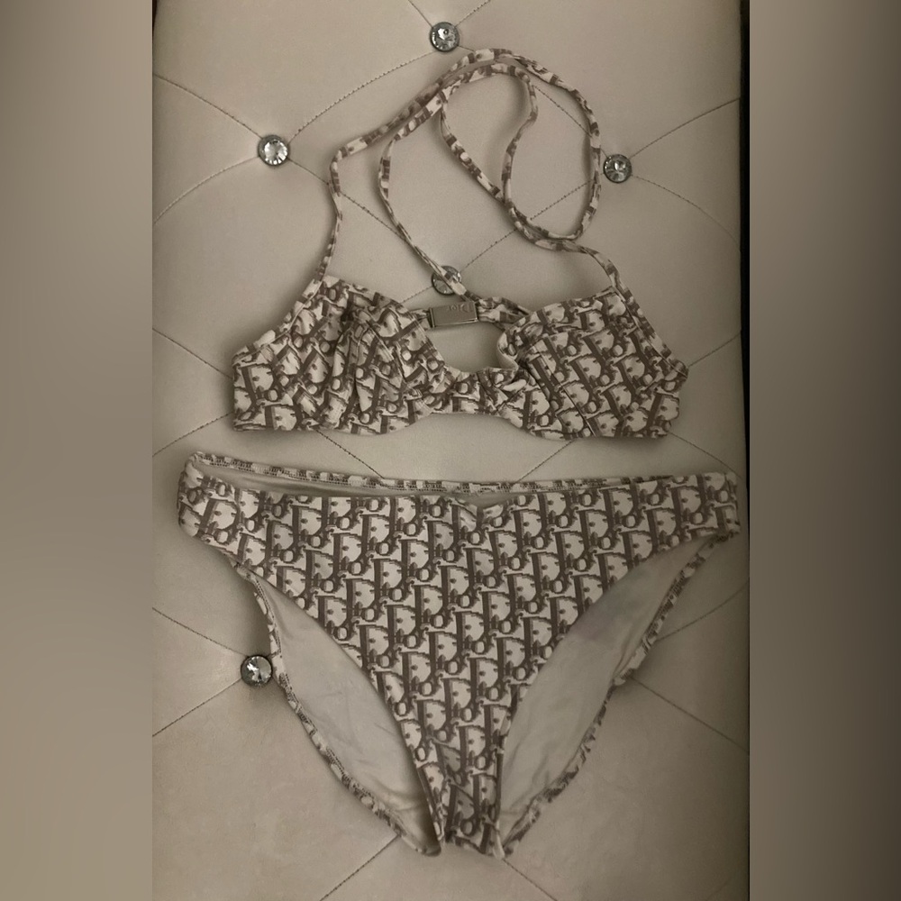 Christian Dior Beige Monogram Bikini